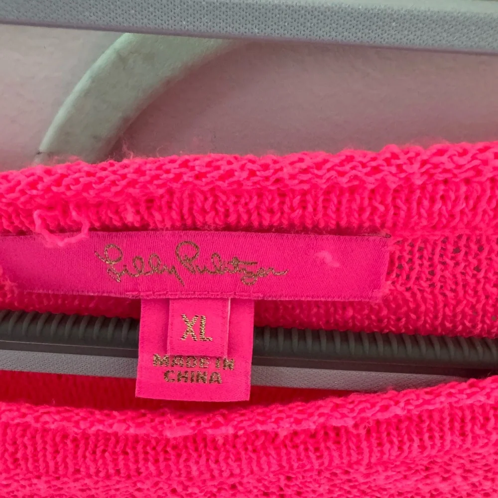 Lily Pulitzer Bright Pink Women's sweater Top - Picture 2 of 5